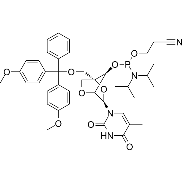DMTr-LNA-5MeU-3-CED-phosphoramidite 206055-75-6